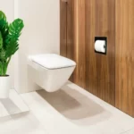 Suport incastrat de hartie igienica Balneo Wall Box, negru periat - imagine 4