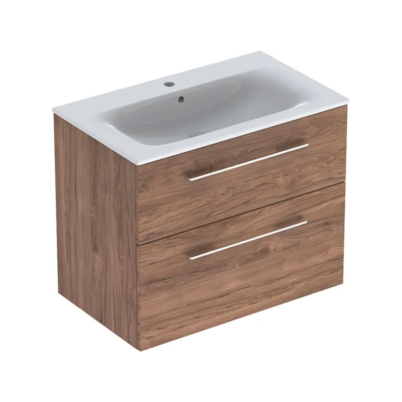 111502_set_mobilier_lavoar_geberit_selnova_square_80cm_nuc Set mobilier cu lavoar Geberit Selnova Square, 80 cm, nuc american hickory - imagine 1