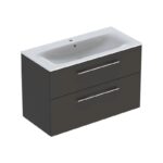 Set mobilier cu lavoar Geberit Selnova Square, 100 cm, lava mat