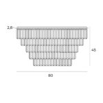 Plafoniera Monaco Maxlight, argintiu, G9  16x40W, cod C0225 - imagine 2