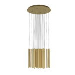 Suspensie Organic Maxlight, auriu satinat, led 33 x 1W + 4 x 3W, cod P0476D