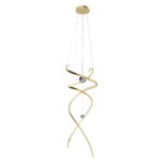 Suspensie Ritz Maxlight, auriu satinat, led 100W, cod P0483D