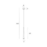 Pendul Maxlight Coffee, 7W, cod P0484, auriu periat - imagine 2