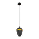 Pendul Cometshine Maxlight, negru/auriu, LED 8W, cod P0471