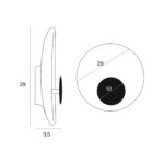 Aplica Oyaka Maxlight, alb, led 5W, cod W0325 - imagine 2