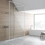 Set rigola pentru dus plus capac 70 cm Balneo G-Drain Milky Next sticla alb lucios - imagine 3