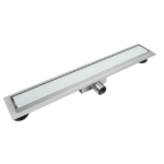 Set rigola pentru dus plus capac 100 cm Balneo G-Drain Milky Next sticla alb lucios