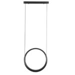Pendul Moon Maxlight, negru mat, led 29W, cod P0496