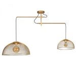Lustra Cometshine Maxlight, auriu mat, 2xE27, cod P0454