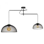 Lustra Cometshine Maxlight, negru mat, 2xE27, cod P0455