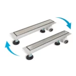 Set rigola pentru dus plus capac 120 cm Balneo Side-Drain, inox periat - imagine 3