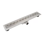 Set rigola pentru dus plus capac 60 cm Balneo Decor Next Wave inox periat
