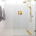 Set rigola pentru dus plus capac 90 cm Balneo Duplex Next, auriu periat - imagine 7