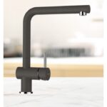 Baterie bucatarie Schock Epos Cristalite Asphalt, aspect granit, cartus ceramic, gri asfalt - imagine 3