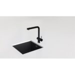 Baterie bucatarie Schock Epos Cristalite Nero, aspect granit, cartus ceramic, negru - imagine 4