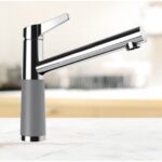 Baterie bucatarie Schock SC-510 Cristalite Croma, aspect granit, cartus ceramic, gri - imagine 4