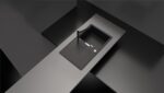 Chiuveta bucatarie Schock Tia D-100 Cristadur Polaris 860x500 mm cu sifon automat, granit, reversibila, montare pe blat, alb polar - imagine 4