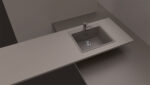 Chiuveta bucatarie Schock Galaxy N-100 Cristadur Magnolia 600x530 mm, granit, montare pe blat, alb - imagine 4