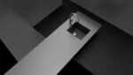 Chiuveta bucatarie Schock Greenwich N-100S Cristadur Bronze 406x456 mm, granit, montare pe/sub blat, maro bronz - imagine 2
