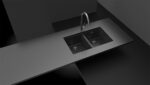 Chiuveta bucatarie Schock Greenwich N-200 Cristadur Polaris 750x455 mm, granit, montare pe/sub blat, alb polar - imagine 4