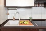 Chiuveta bucatarie Schock Horizont N-200 Cristadur Polaris 860x500 mm cu sifon automat, granit, montare pe blat, alb polar - imagine 7