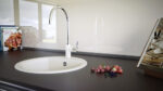 Chiuveta bucatarie Schock Manhattan R-100 Cristalite Sabbia 470x490 mm, granit, montare pe blat, nisip - imagine 2