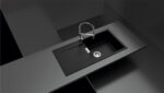 Chiuveta bucatarie Schock Mono D-100L Cristadur Stone 1000x510 mm, granit, reversibila, montare pe blat, gri piatra - imagine 4