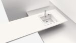Chiuveta bucatarie Schock Nemo N-100S Cristalite Concrete 490x510 mm, granit, montare pe blat, gri beton - imagine 4