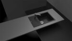 Chiuveta bucatarie Schock Ronda D-100XL Cristalite Nero 780x500 mm, granit, reversibila, montare pe blat, negru - imagine 5
