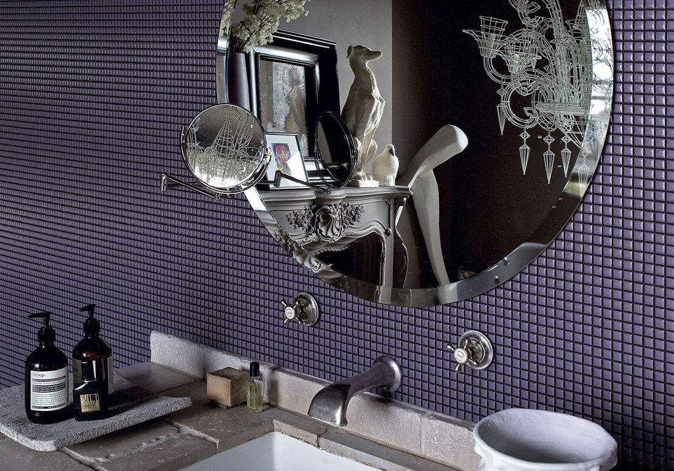 diva-mosaico-mosaic-appiani-colore-color-glossy-lucido-bath-bagno(1) Mozaic ceramic Appiani Diva Plum , 30x30 cm - imagine 1