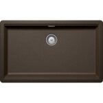 Chiuveta bucatarie Schock Greenwich N-100XL Cristadur Bronze 750x456 mm, granit, montare pe/sub blat, maro bronz
