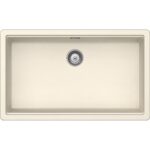 Chiuveta bucatarie Schock Greenwich N-100XL Cristadur Magnolia 750x456 mm, granit, montare pe/sub blat, alb-crem
