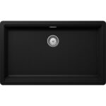Chiuveta bucatarie Schock Greenwich N-100XL Cristadur Puro 750x456 mm, granit, montare pe/sub blat, negru intens