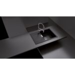 Chiuveta bucatarie Schock Mono D-100 Cristadur Bronze 765x510 mm, granit, reversibila, montare pe blat, maro bronz - imagine 3