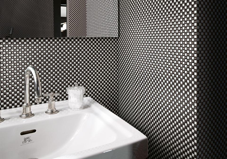 tex-11 Mozaic ceramic Appiani Diva Black , 30x30 cm - imagine 1