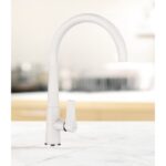 Baterie bucatarie Schock Gota Cristadur Alb, aspect granit, cartus ceramic - imagine 4