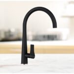 Baterie bucatarie Schock Gota Cristadur Negru, aspect granit, cartus ceramic - imagine 4
