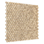 Mozaic Dunin Metallic Allumi Gold Hexagon 14, 30x30 cm, mat - imagine 5