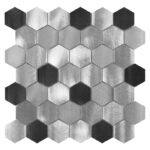 Mozaic Dunin Allumi Grey Hexagon Mix 48, 30x30 cm