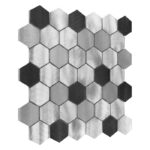 Mozaic Dunin Allumi Grey Hexagon Mix 48, 30x30 cm - imagine 3
