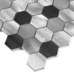 Mozaic Dunin Allumi Grey Hexagon Mix 48, 30x30 cm - imagine 4