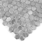 Mozaic Dunin Metallic Allumi Silver Hexagon 14, 30x30 cm, mat - imagine 5