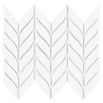 Mozaic Dunin Bottany White, 26,5x22,5 cm, mat