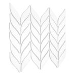 Mozaic Dunin Bottany White, 26,5x22,5 cm, mat - imagine 8