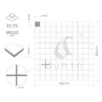 Mozaic Dunin Metallic Dinox 010, 30,5x30,5 cm, mat - imagine 6