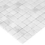 Mozaic Dunin Black&White Eastern White 25, 30,5x30,5 cm, lustruit - imagine 4
