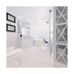 Mozaic Dunin Black&White Eastern White 25, 30,5x30,5 cm, lustruit - imagine 7