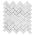 Mozaic Dunin Black&White Eastern White Herringbone 48, 28,5x30,5 cm, lustruit