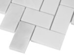 Mozaic Dunin Black&White Eastern White Herringbone 48, 28,5x30,5 cm, lustruit - imagine 5