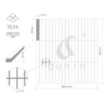Mozaic Dunin Mr.Twig Mint, 26,8x28,4 cm, lucios - imagine 9